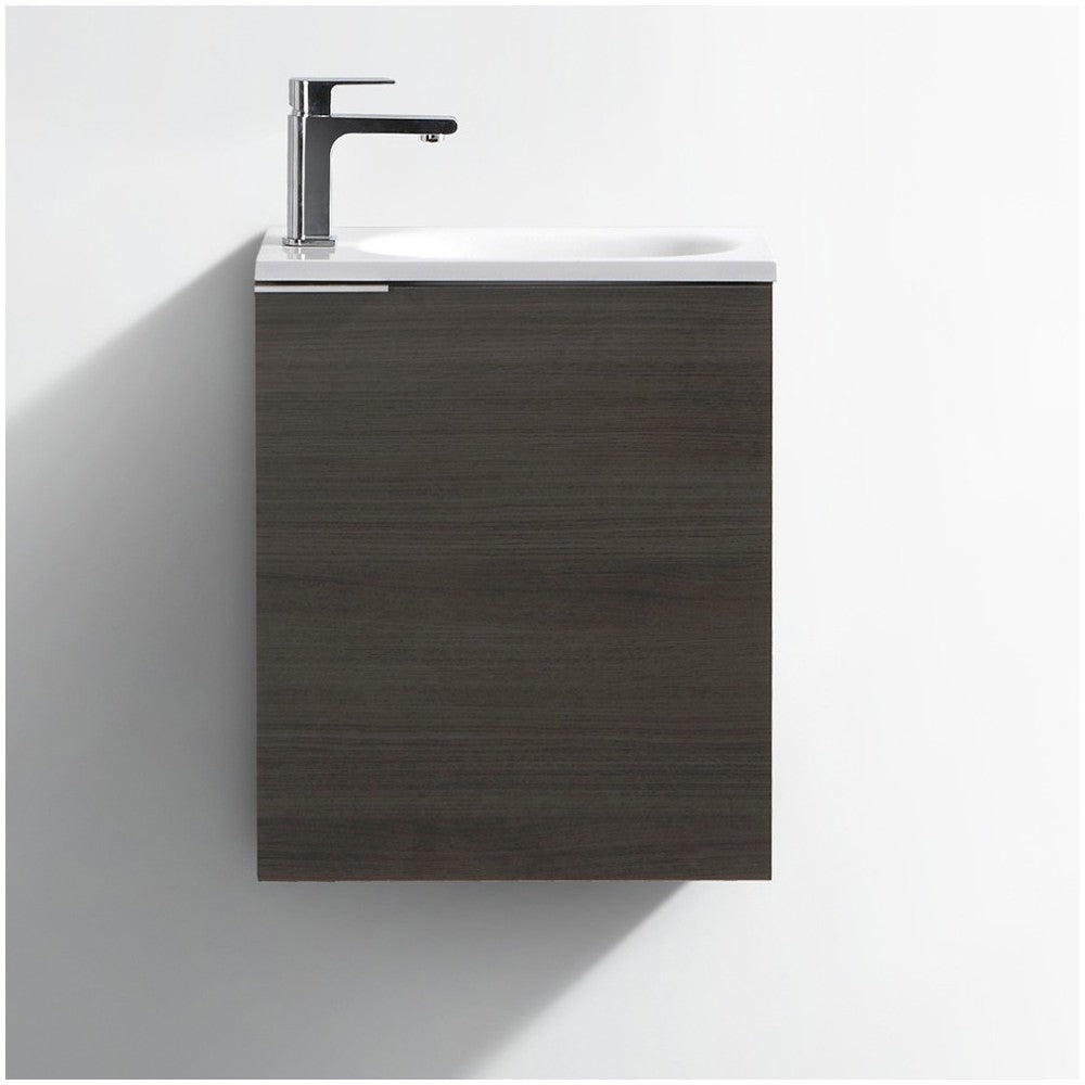 Fresca Valencia 20" Gray Oak Wall Hung Modern Bathroom Vanity