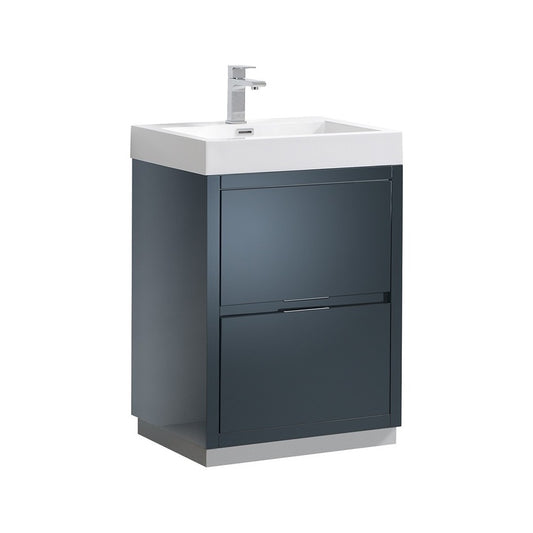 Fresca Valencia 24" Dark Slate Gray Free Standing Modern Bathroom Vanity