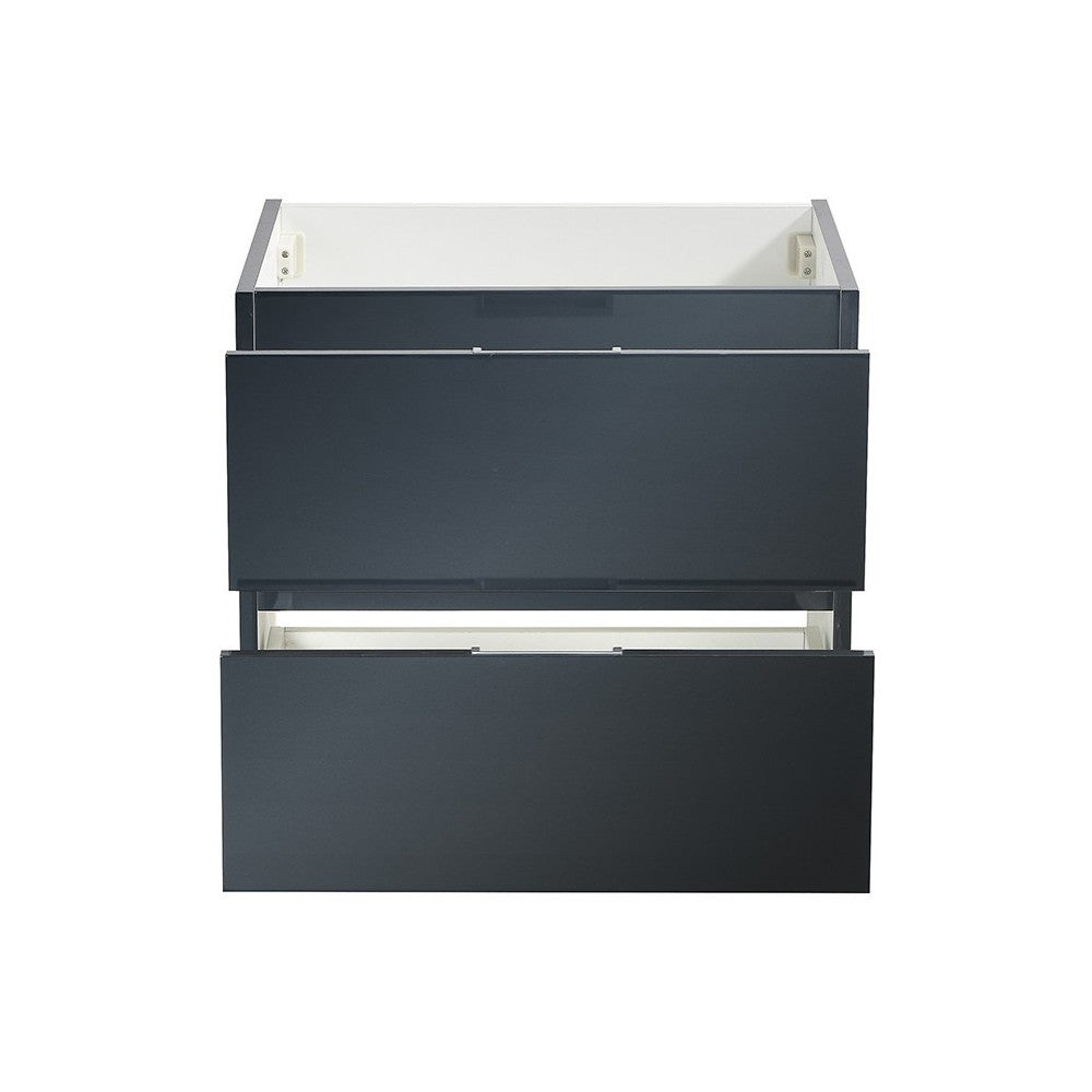 Fresca Valencia 24" Dark Slate Gray Wall Hung Modern Bathroom Cabinet