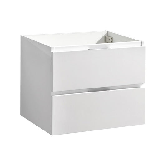 Fresca Valencia 24" Glossy White Wall Hung Modern Bathroom Cabinet