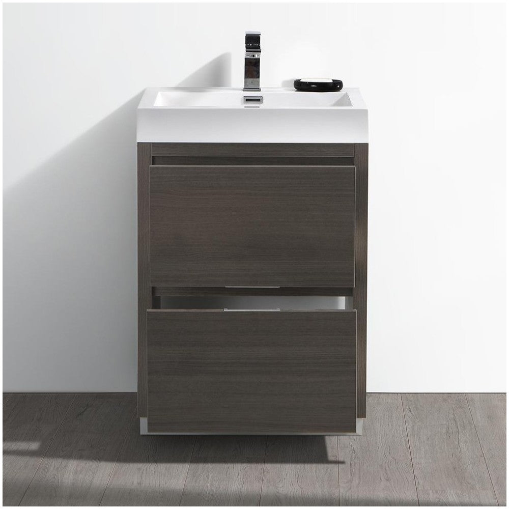 Fresca Valencia 24" Gray Oak Free Standing Modern Bathroom Vanity
