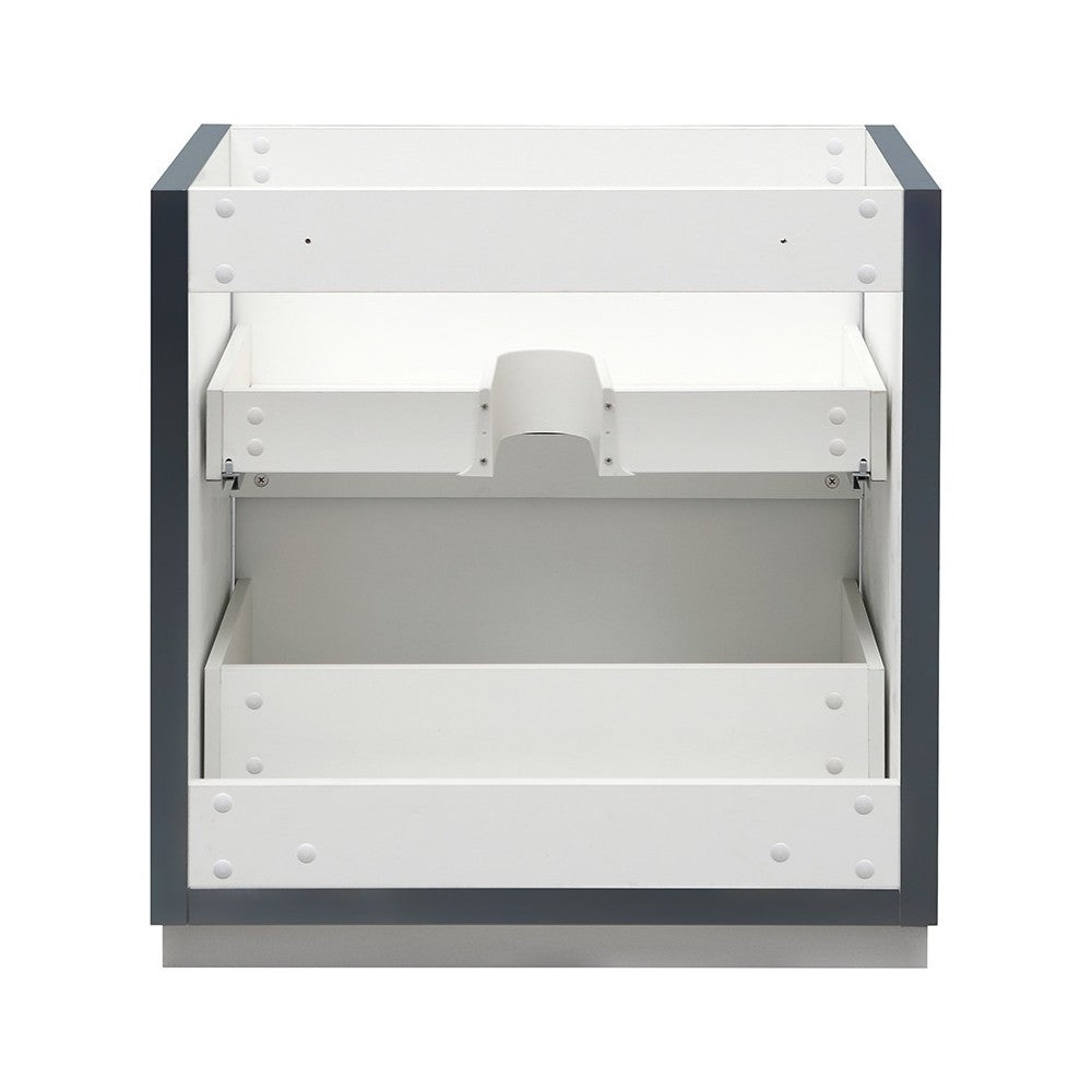 Fresca Valencia 30" Dark Slate Gray Free Standing Modern Bathroom Cabinet