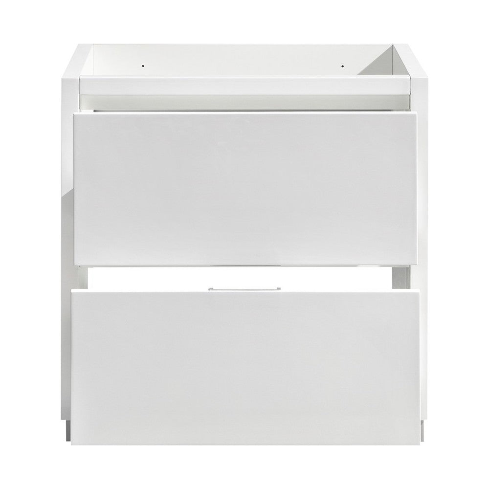 Fresca Valencia 30" Glossy White Free Standing Modern Bathroom Cabinet