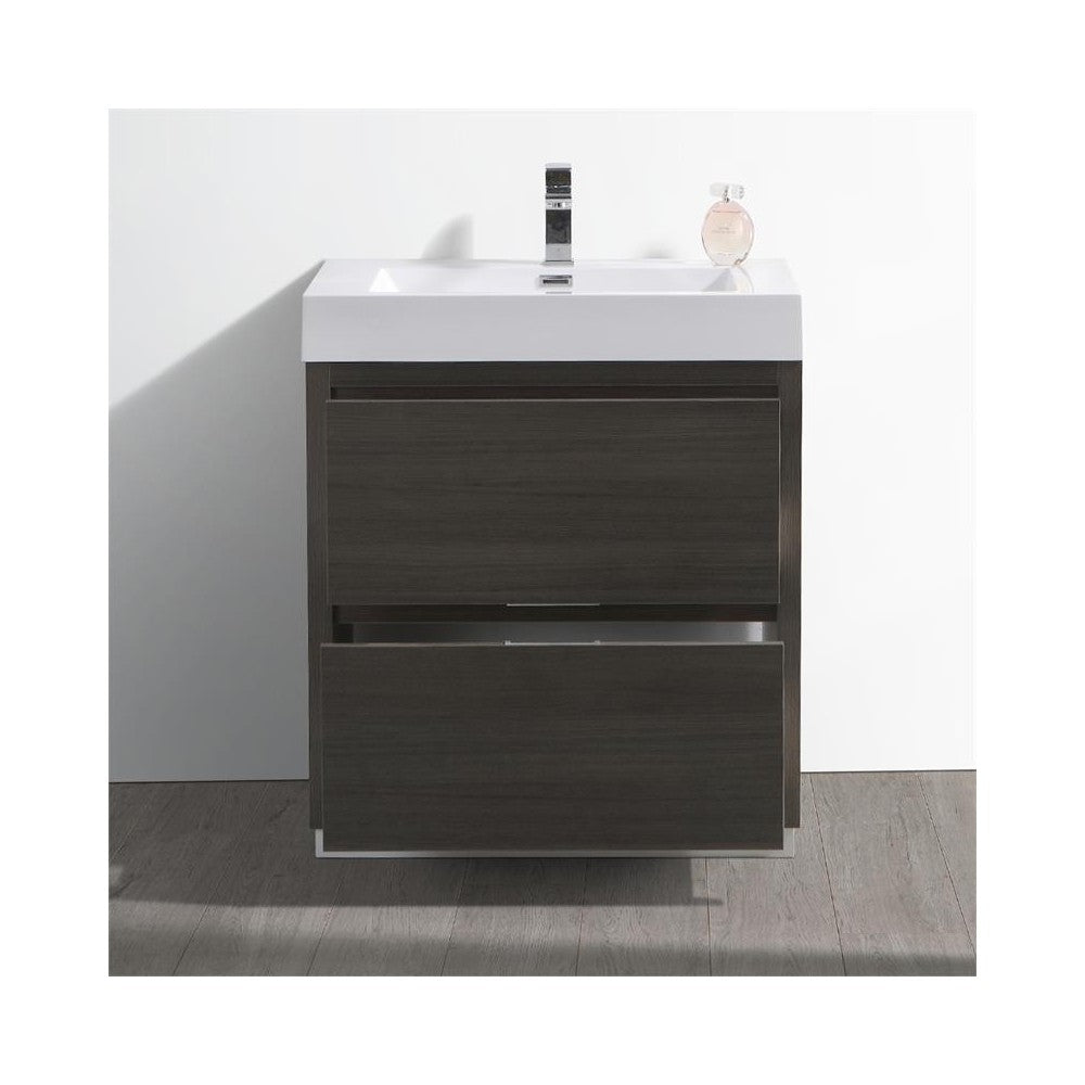 Fresca Valencia 30" Gray Oak Free Standing Modern Bathroom Vanity