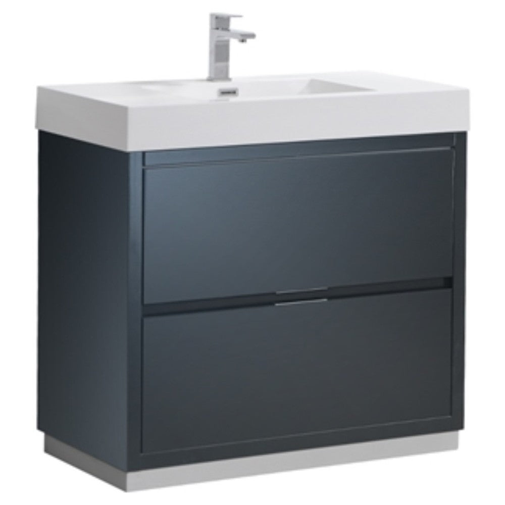 Fresca Valencia 36" Dark Slate Gray Free Standing Modern Bathroom Vanity