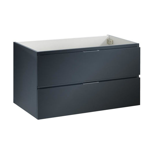 Fresca Valencia 36" Dark Slate Gray Wall Hung Modern Bathroom Cabinet