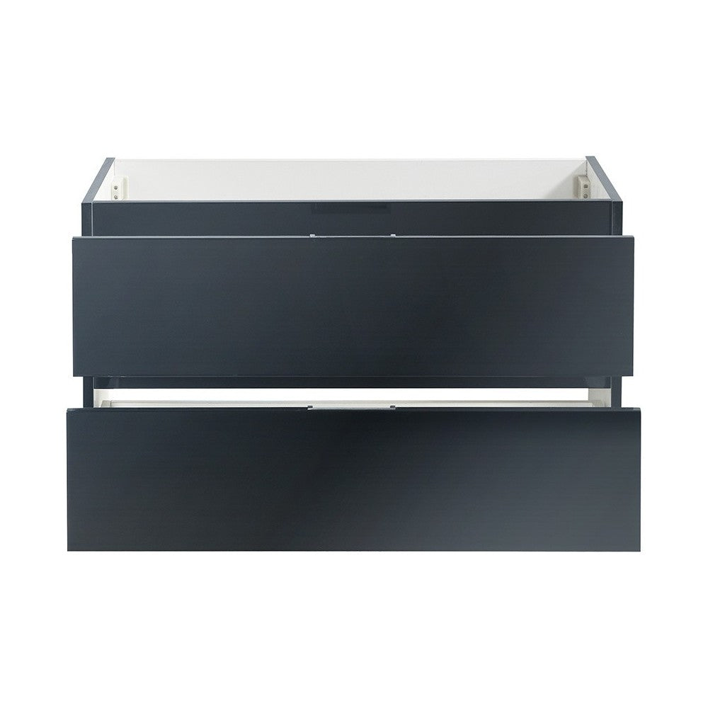 Fresca Valencia 36" Dark Slate Gray Wall Hung Modern Bathroom Cabinet