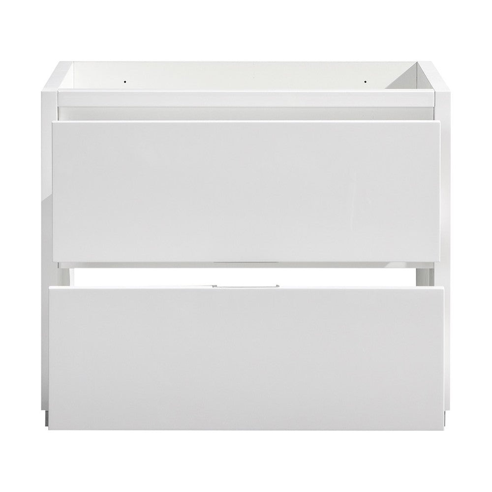 Fresca Valencia 36" Glossy White Free Standing Modern Bathroom Cabinet