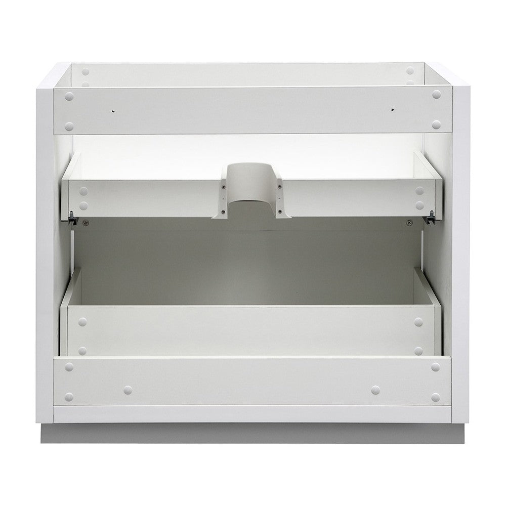 Fresca Valencia 36" Glossy White Free Standing Modern Bathroom Cabinet