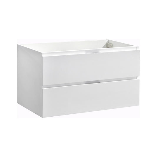 Fresca Valencia 36" Glossy White Wall Hung Modern Bathroom Cabinet