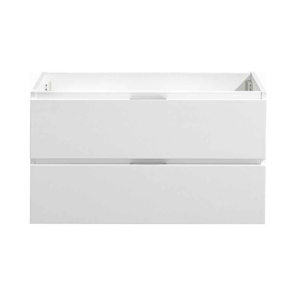 Fresca Valencia 36" Glossy White Wall Hung Modern Bathroom Cabinet