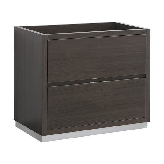 Fresca Valencia 36" Gray Oak Free Standing Modern Bathroom Cabinet