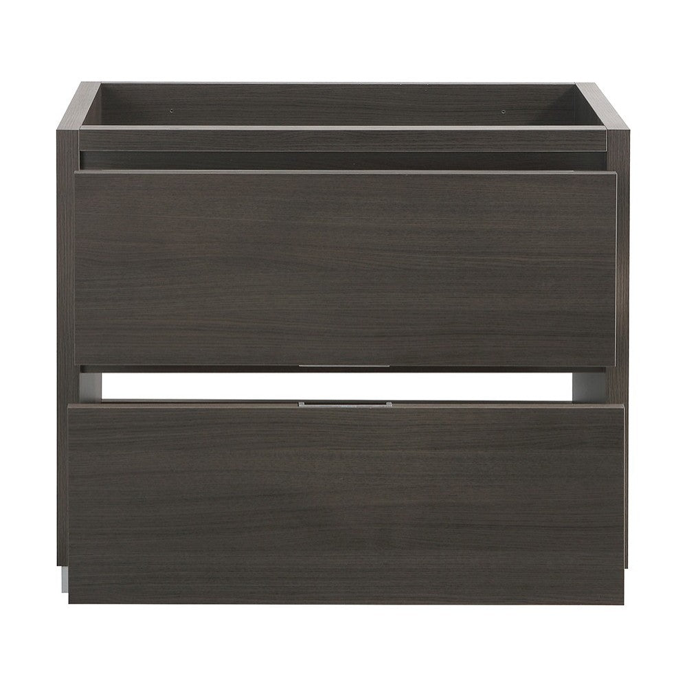 Fresca Valencia 36" Gray Oak Free Standing Modern Bathroom Cabinet