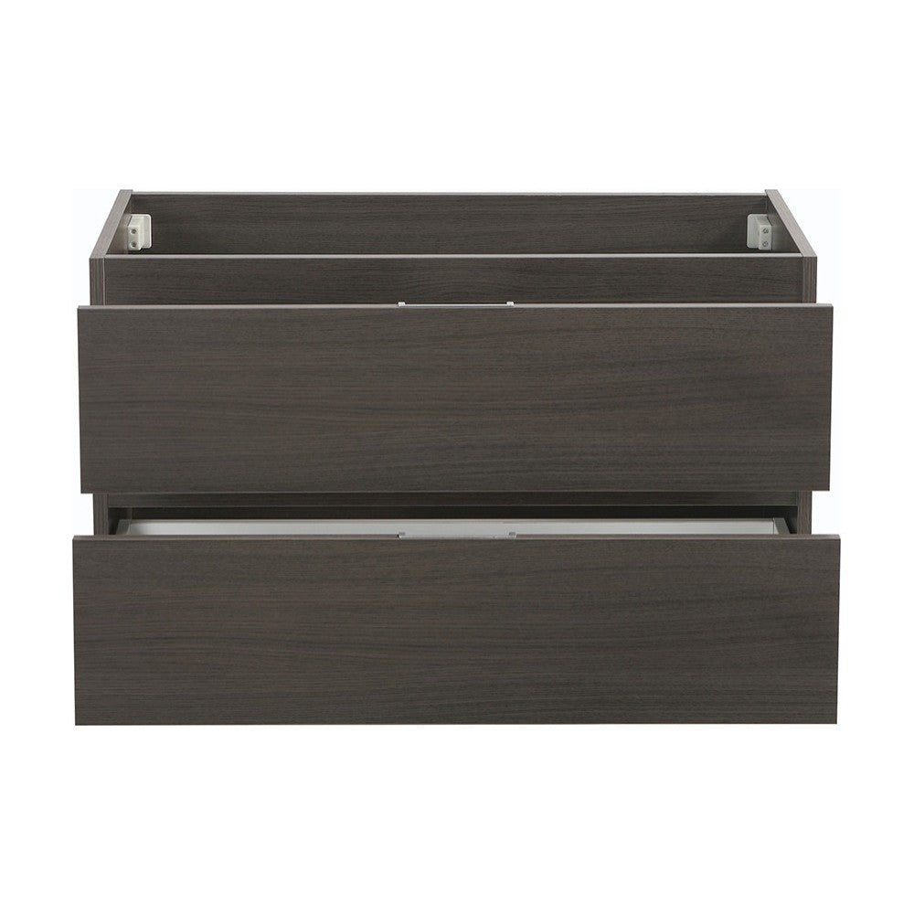 Fresca Valencia 36" Gray Oak Wall Hung Modern Bathroom Cabinet