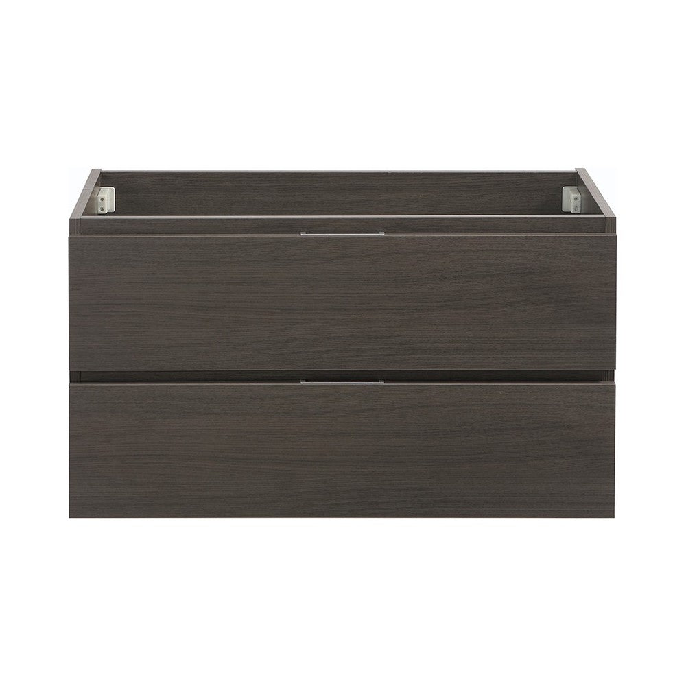 Fresca Valencia 36" Gray Oak Wall Hung Modern Bathroom Cabinet