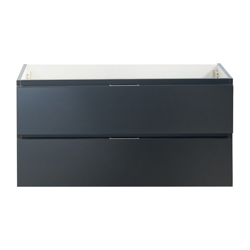 Fresca Valencia 40" Dark Slate Gray Wall Hung Modern Bathroom Cabinet