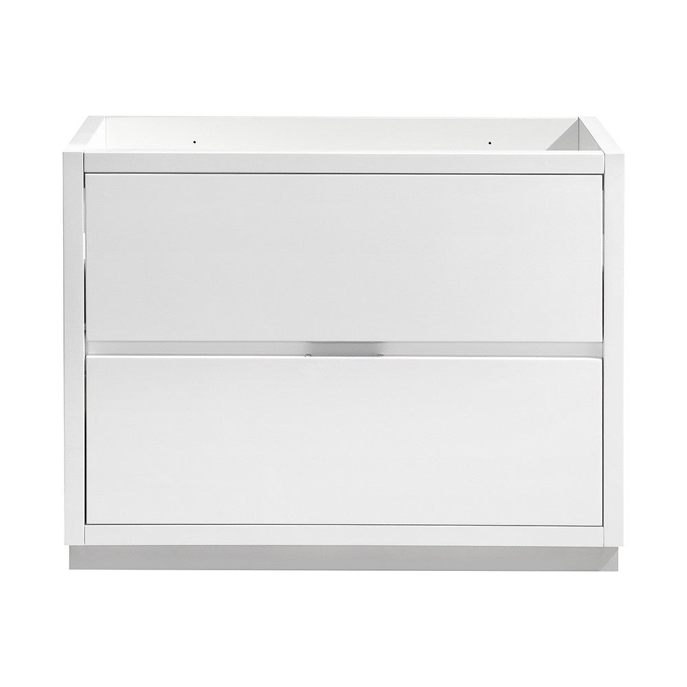 Fresca Valencia 40" Glossy White Free Standing Modern Bathroom Cabinet