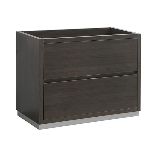 Fresca Valencia 40" Gray Oak Free Standing Modern Bathroom Cabinet