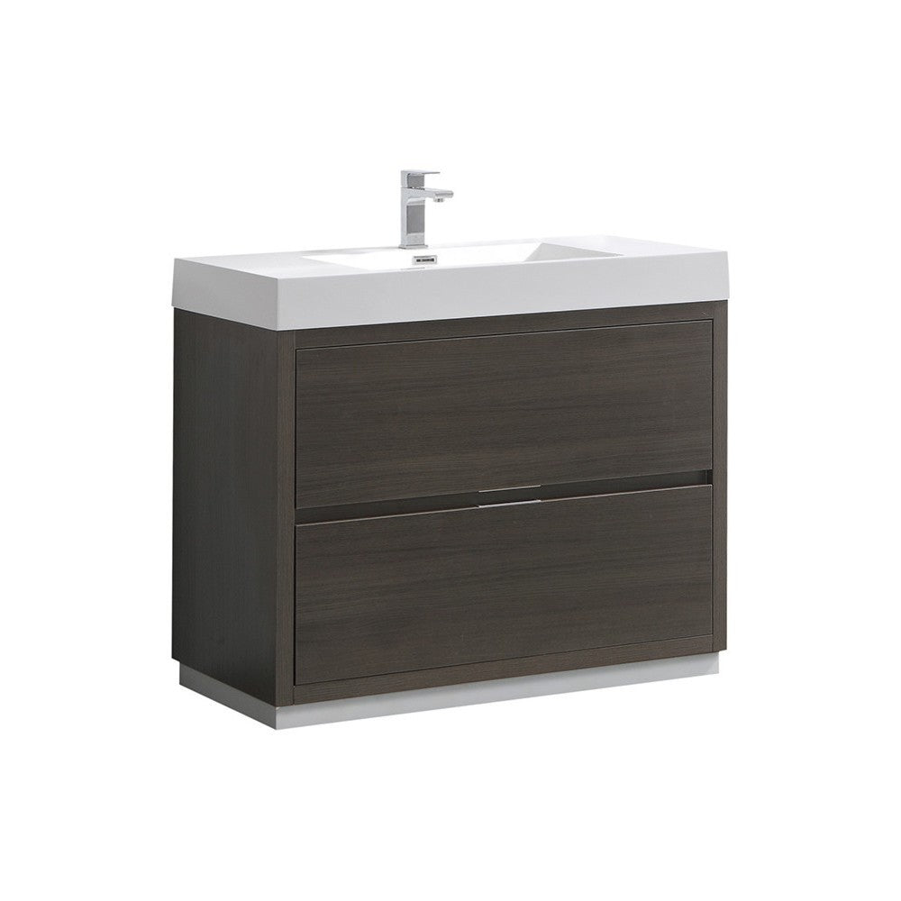 Fresca Valencia 40" Gray Oak Free Standing Modern Bathroom Vanity