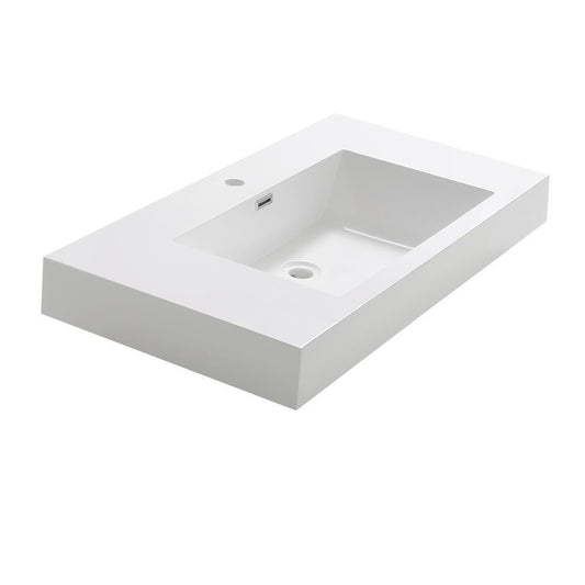 Fresca Valencia 42" White Integrated Sink / Countertop