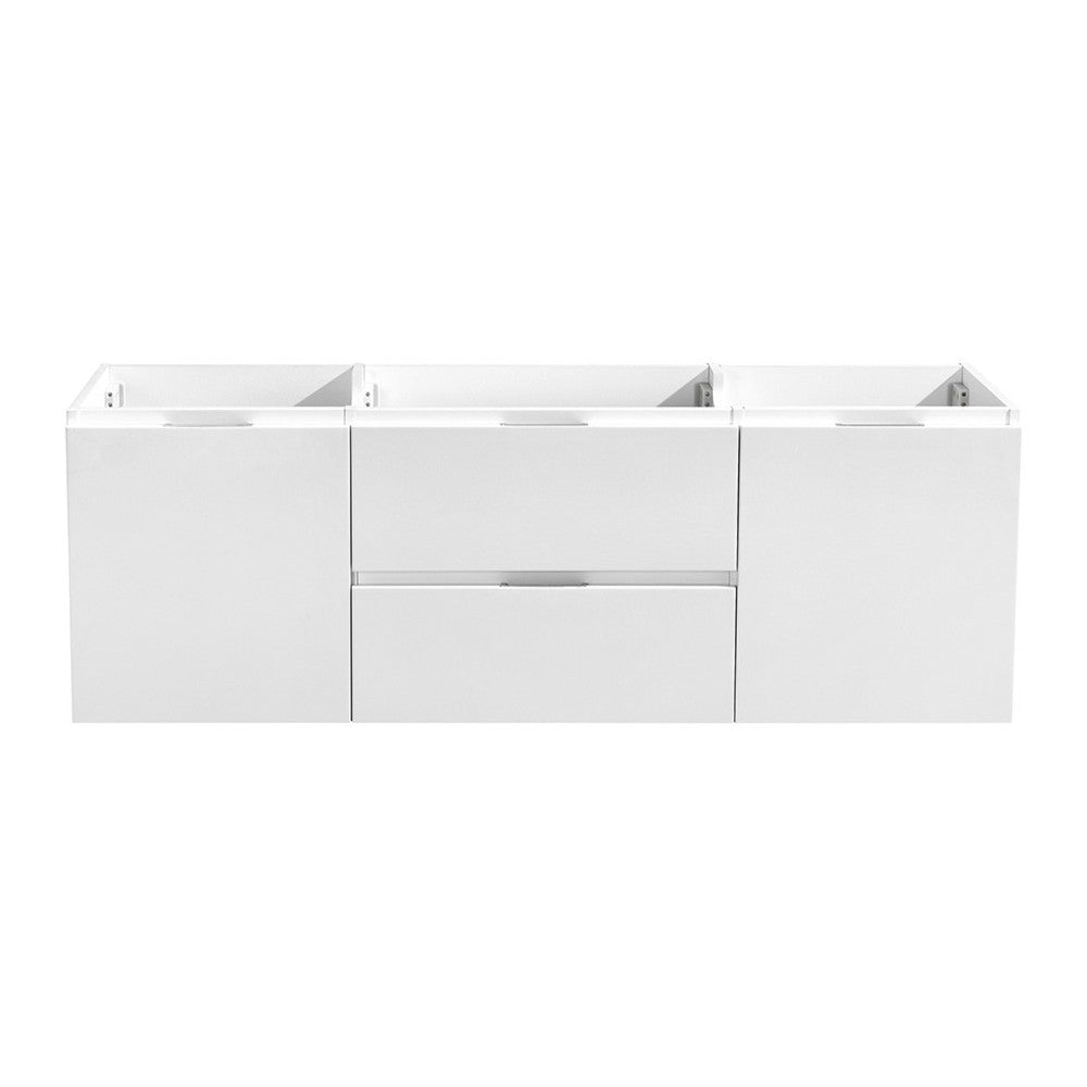 Fresca Valencia 48" Glossy White Wall Hung Single Sink Modern Bathroom Cabinet
