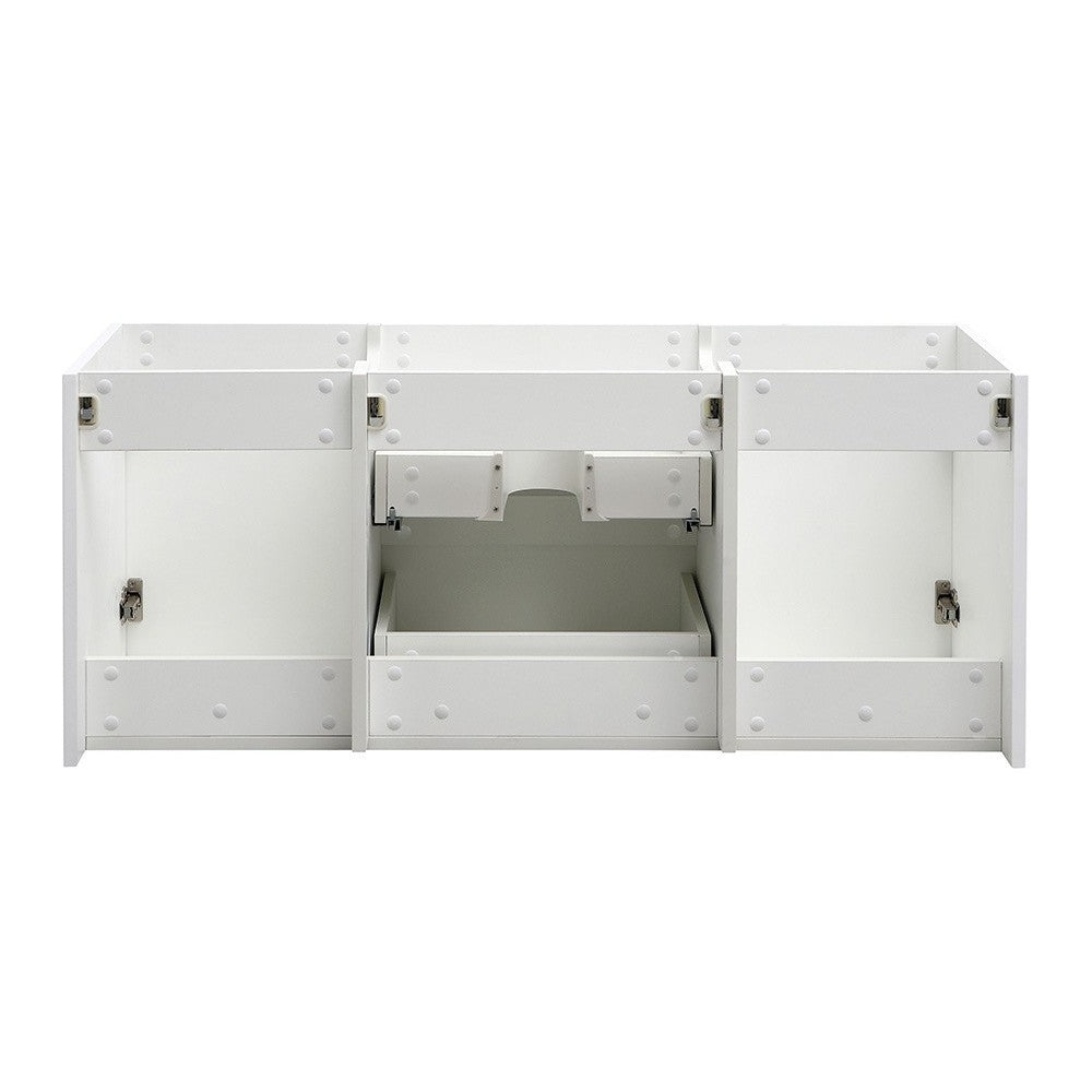 Fresca Valencia 48" Glossy White Wall Hung Single Sink Modern Bathroom Cabinet