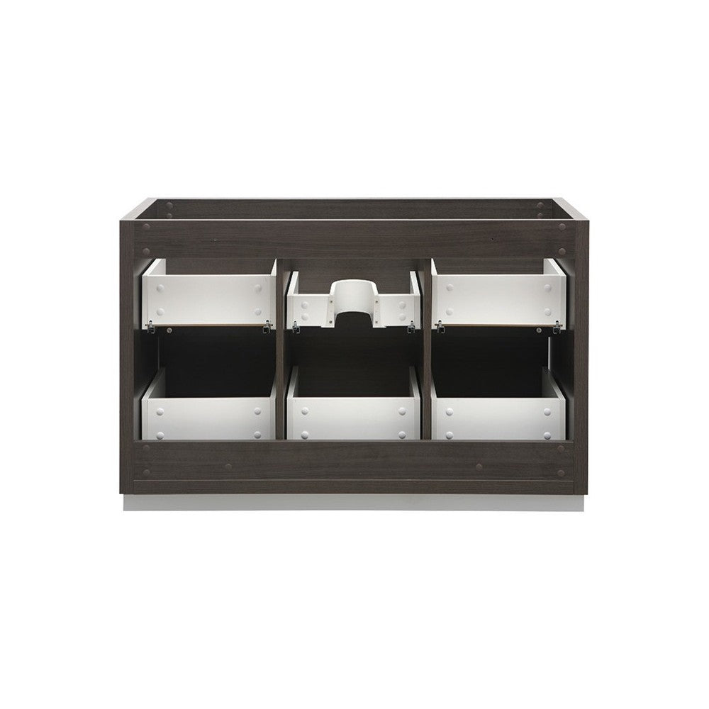 Fresca Valencia 48" Gray Oak Free Standing Single Sink Modern Bathroom Cabinet