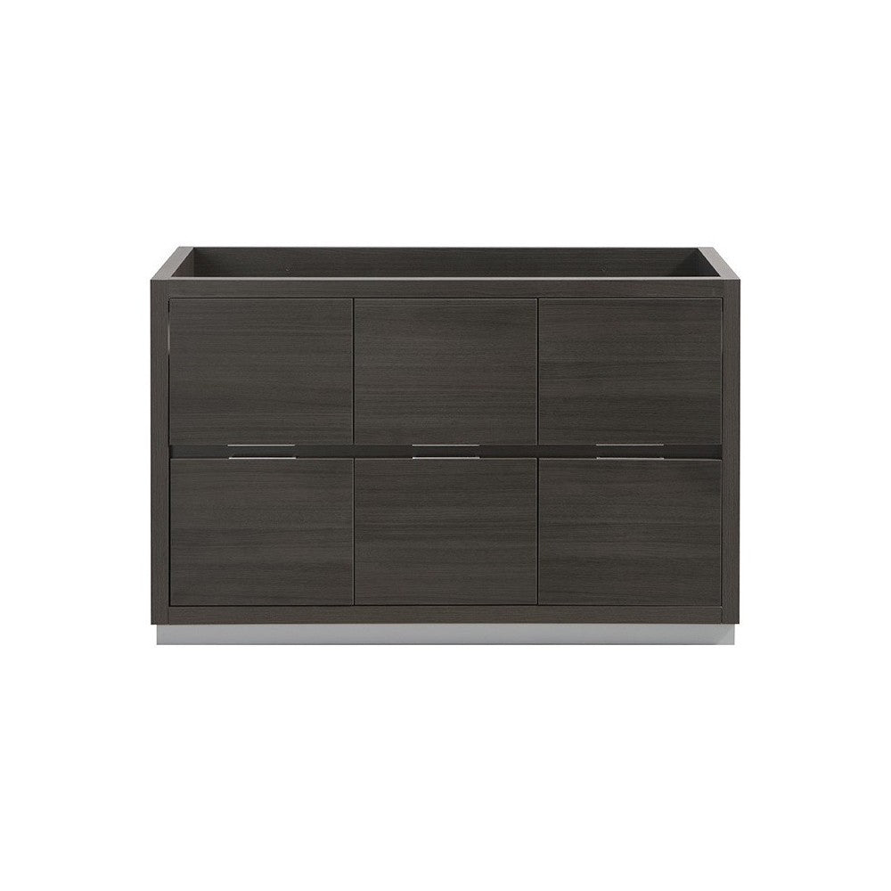 Fresca Valencia 48" Gray Oak Free Standing Single Sink Modern Bathroom Cabinet