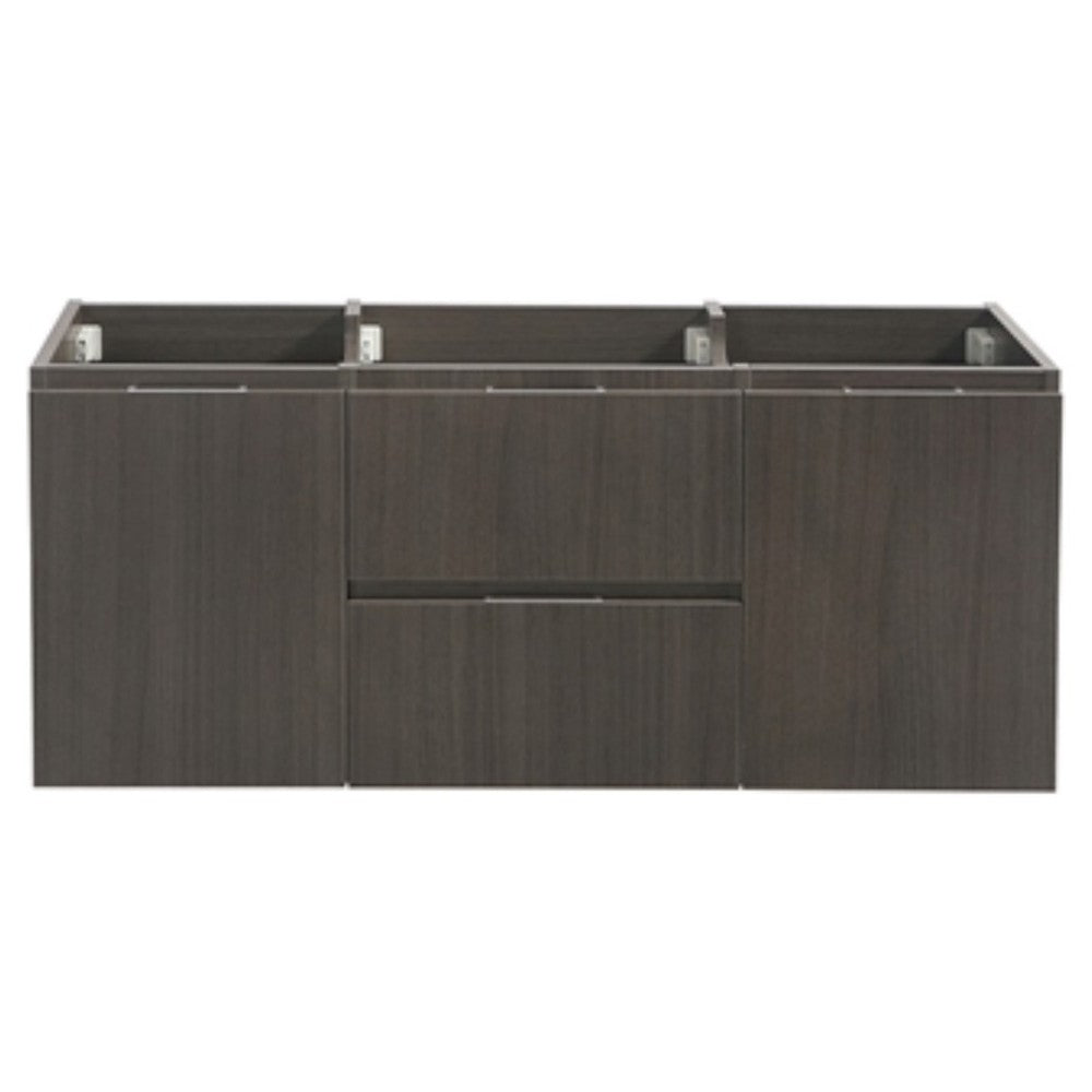Fresca Valencia 48" Gray Oak Wall Hung Single Sink Modern Bathroom Cabinet