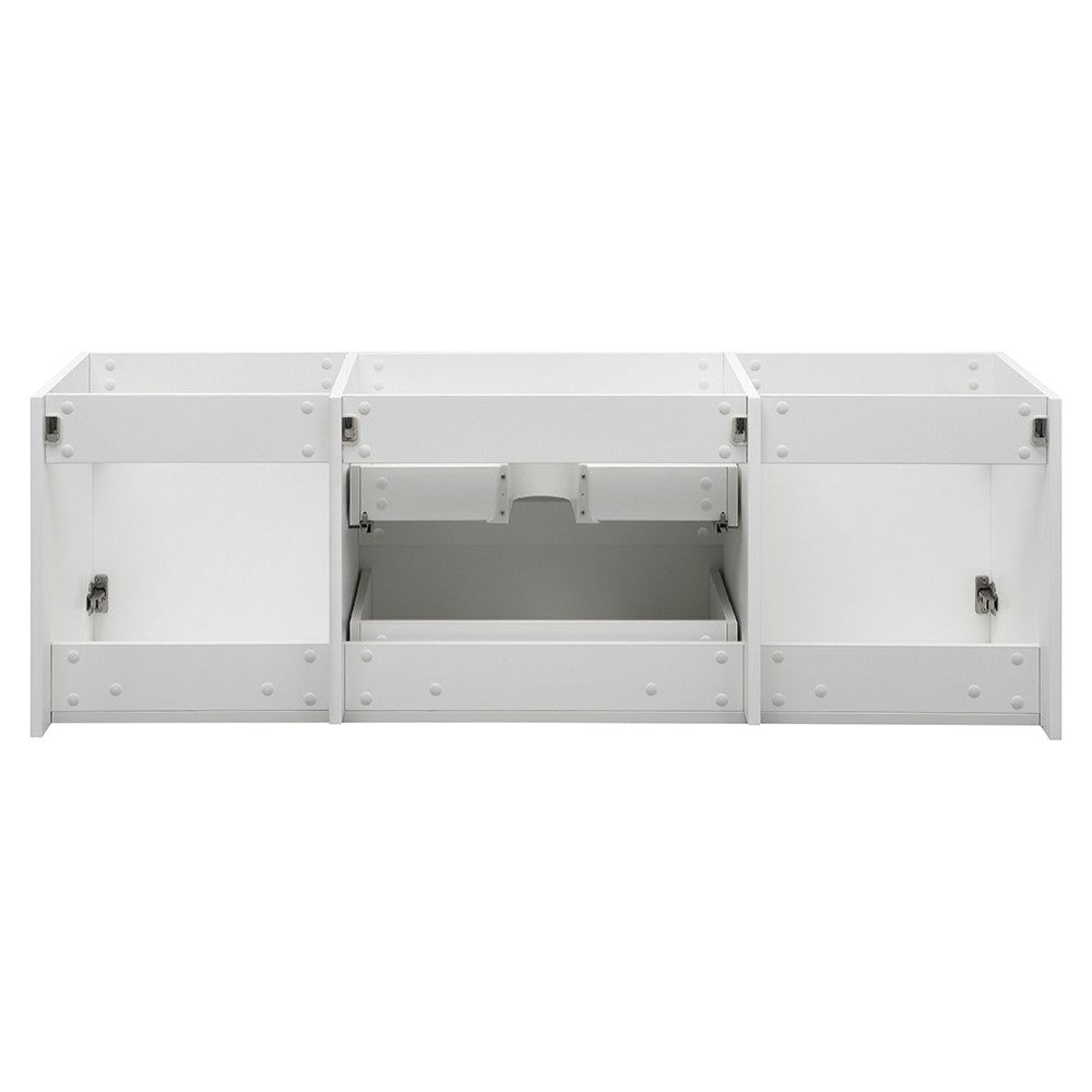 Fresca Valencia 60" Glossy White Wall Hung Single Sink Modern Bathroom Cabinet