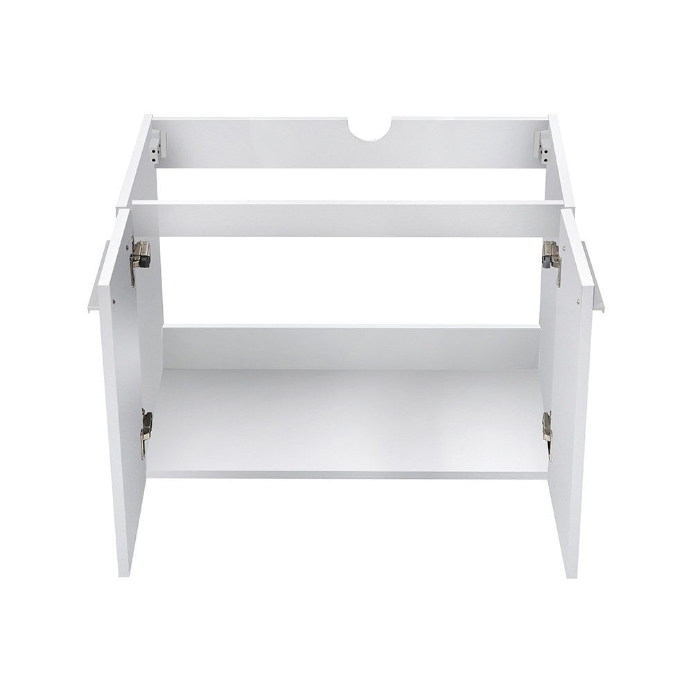 Fresca Vista 30" White Wall Hung Modern Bathroom Cabinet