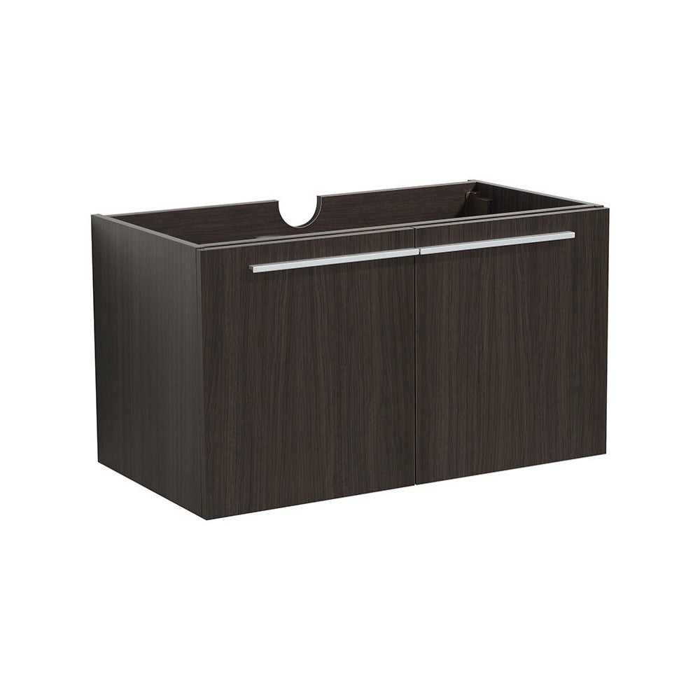 Fresca Vista 36" Black Modern Bathroom Cabinet, FCB8090GO