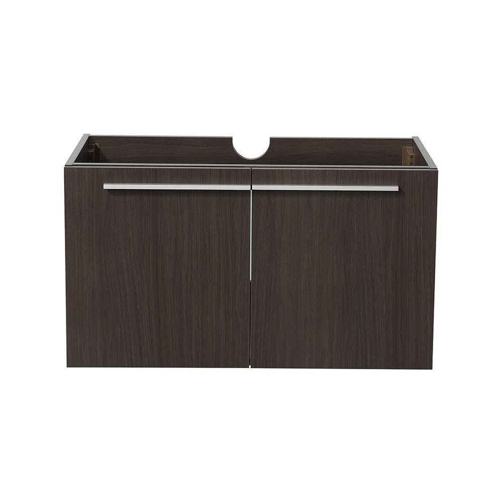 Fresca Vista 36" Black Modern Bathroom Cabinet, FCB8090GO