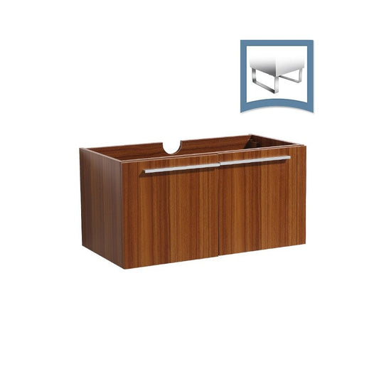 Fresca Vista 36" Teak Modern Bathroom Cabinet