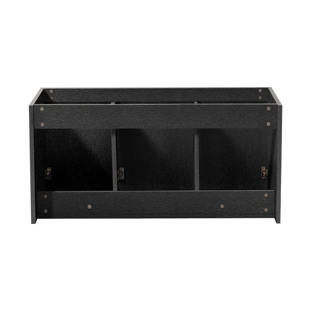 Fresca Vista 48" Black Wall Hung Modern Bathroom Cabinet