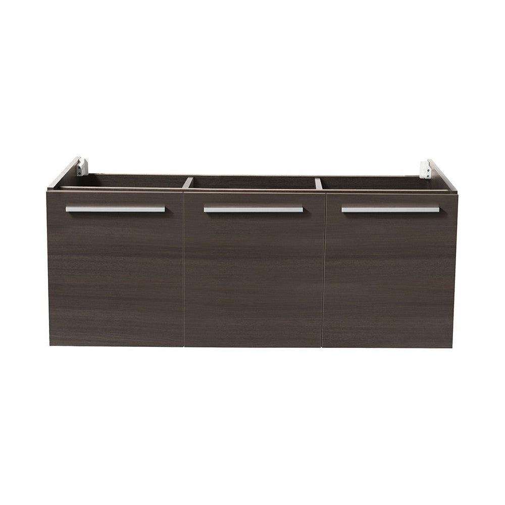 Fresca Vista 48" Gray Oak Wall Hung Modern Bathroom Cabinet