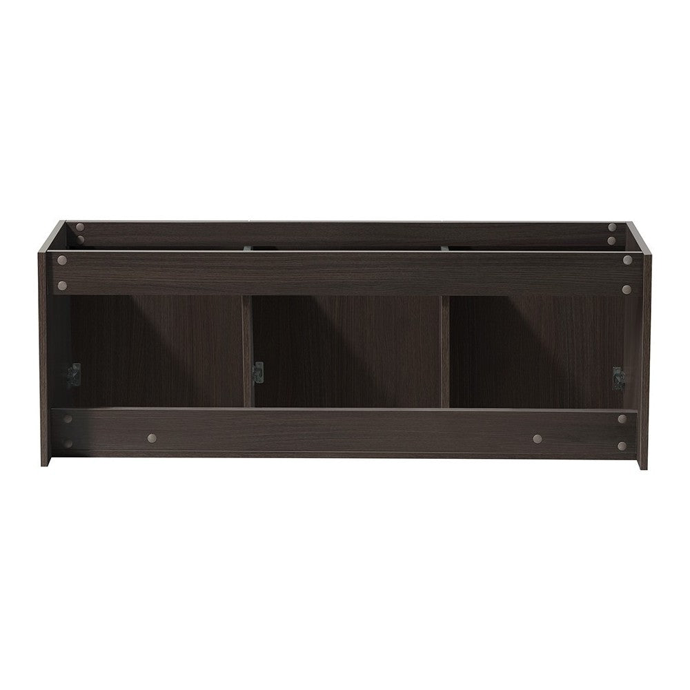 Fresca Vista 60" Gray Oak Wall Hung Single Sink Modern Bathroom Cabinet