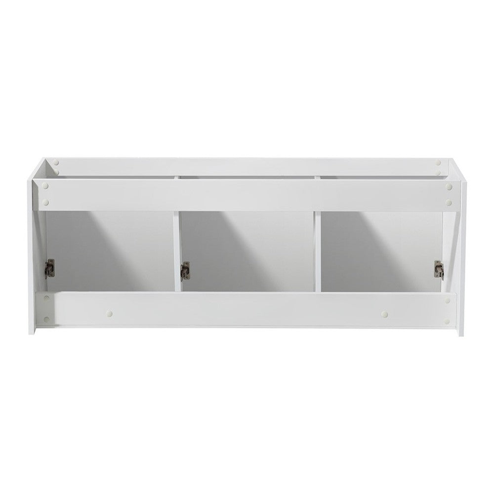 Fresca Vista 60" White Wall Hung Single Sink Modern Bathroom Cabinet