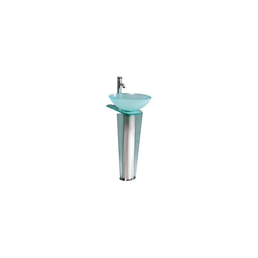 Fresca Vitale 17" Modern Glass Bathroom Pedestal