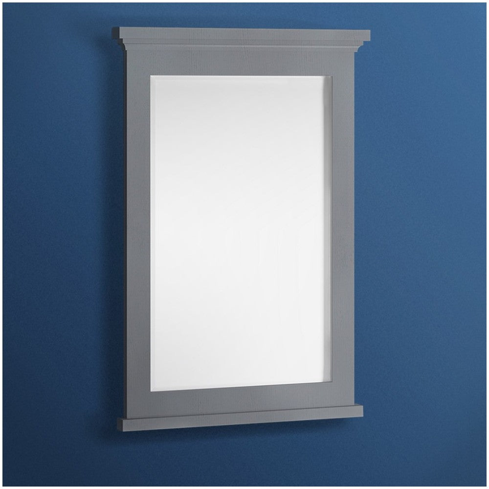 Fresca Windsor 24" Gray Textured Bathroom Mirror