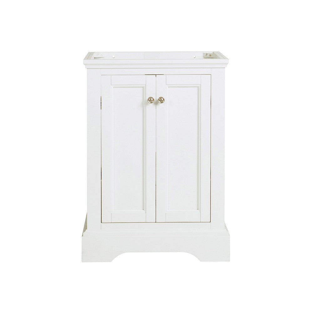 Fresca Windsor 24" Matte White Traditional Bathroom Cabinet