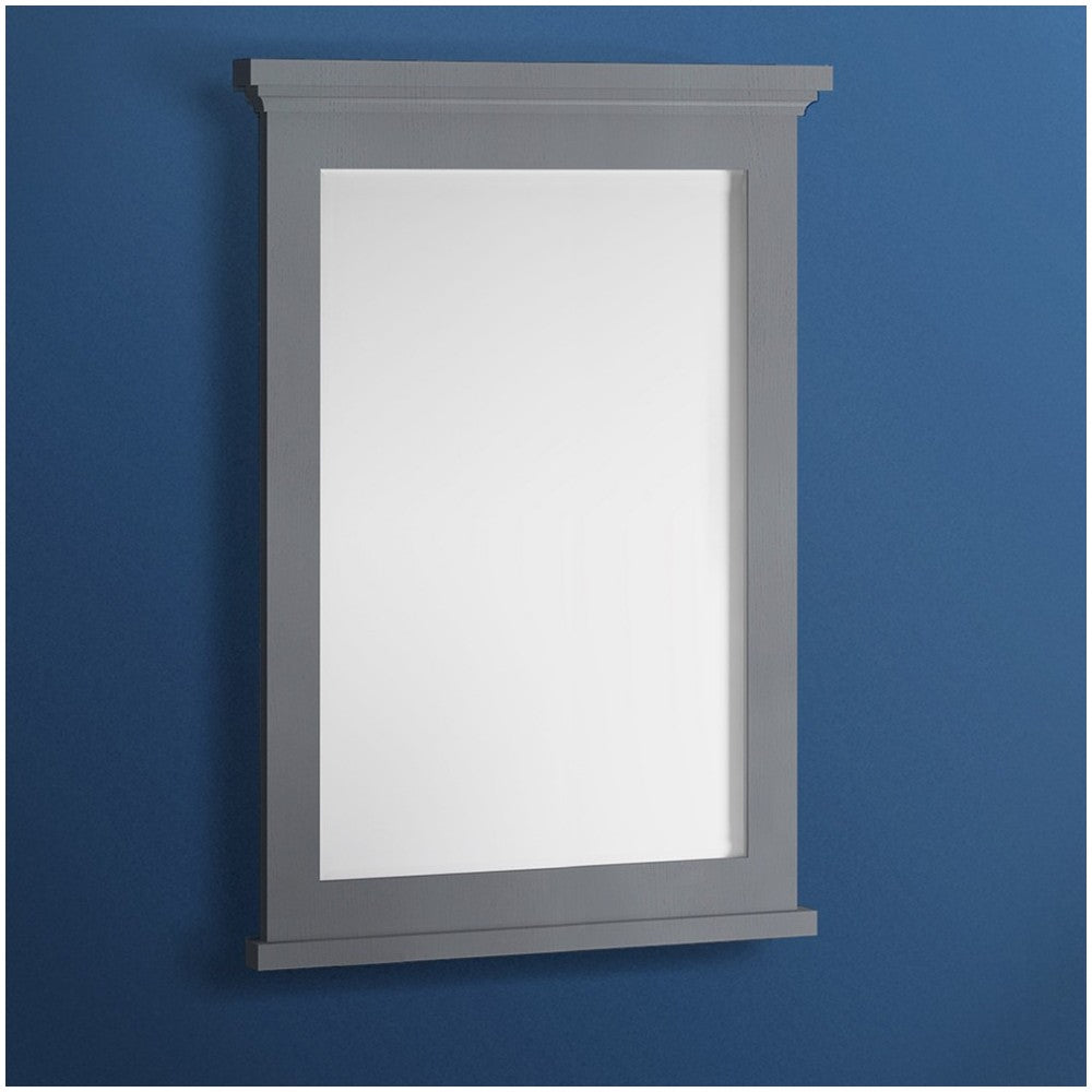 Fresca Windsor 27" Gray Textured Bathroom Mirror