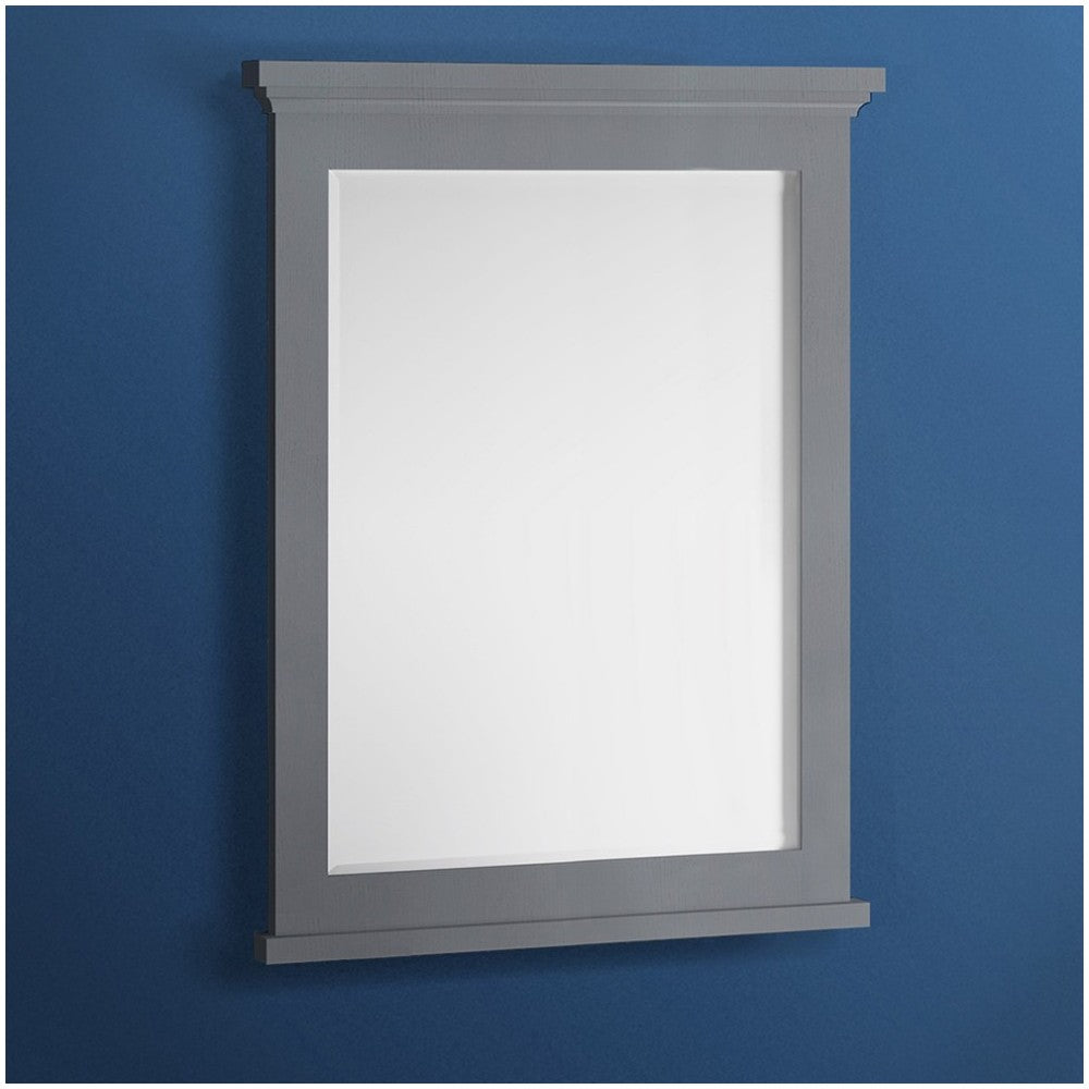 Fresca Windsor 30" Gray Textured Bathroom Mirror