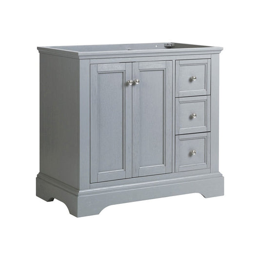 Fresca Windsor 36" Gray Textured Traditional Bathroom Cabinet