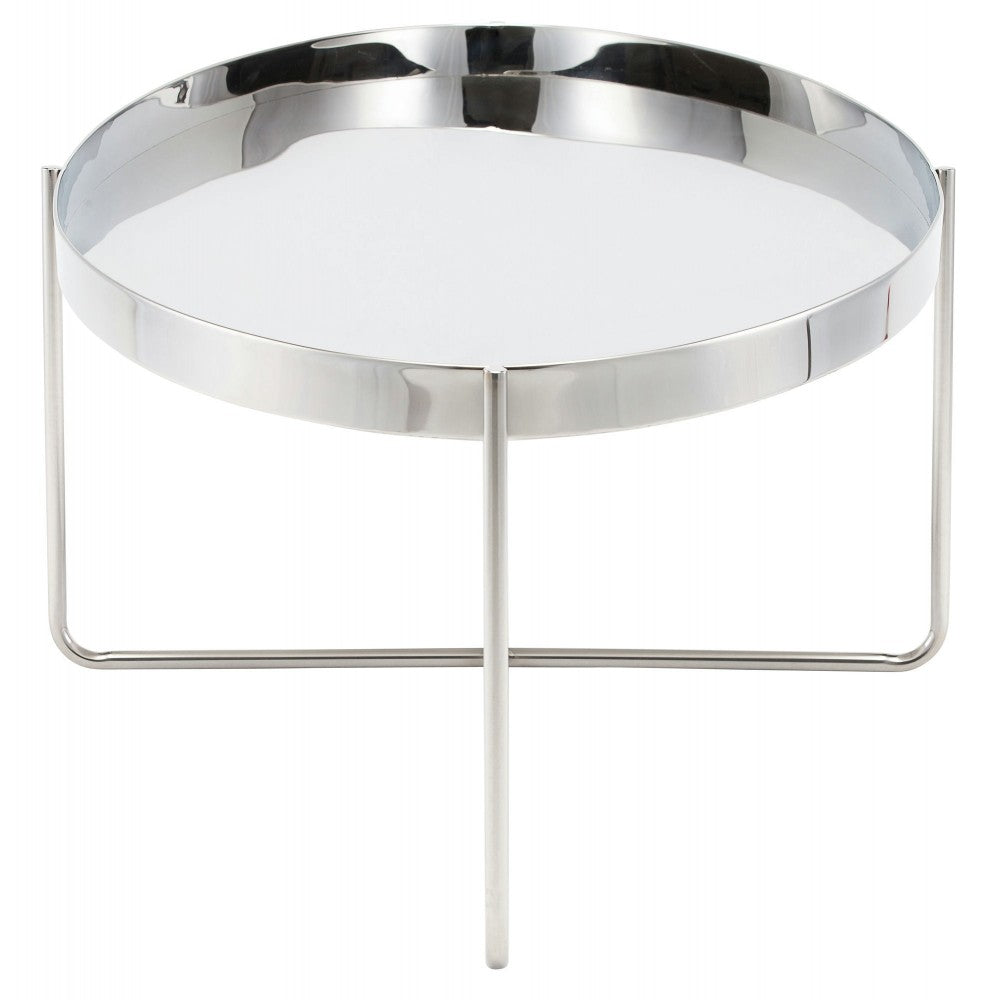 Gaultier Silver Metal Coffee Table