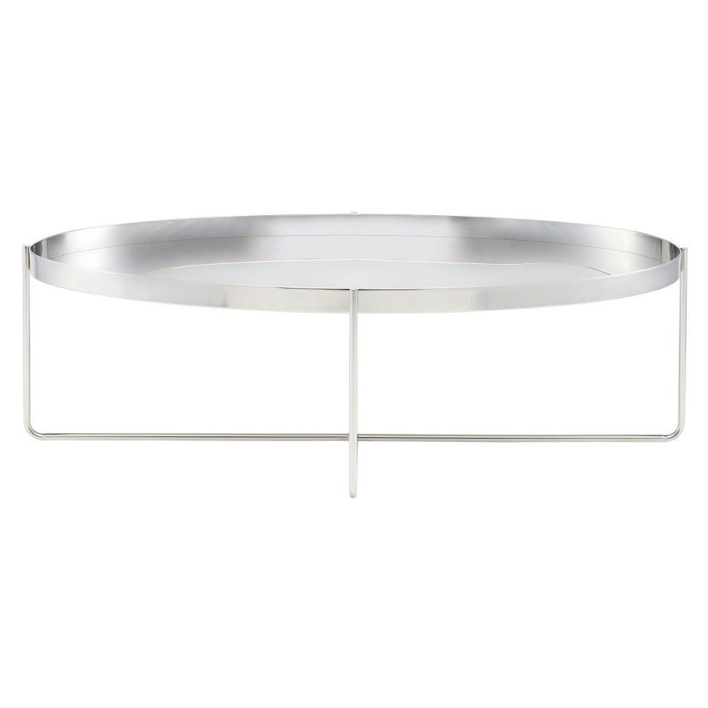 Gaultier Silver Metal Coffee Table