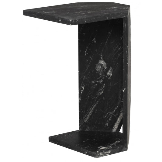 Gia Nero Stone Side Table