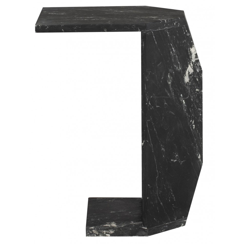 Gia Nero Stone Side Table