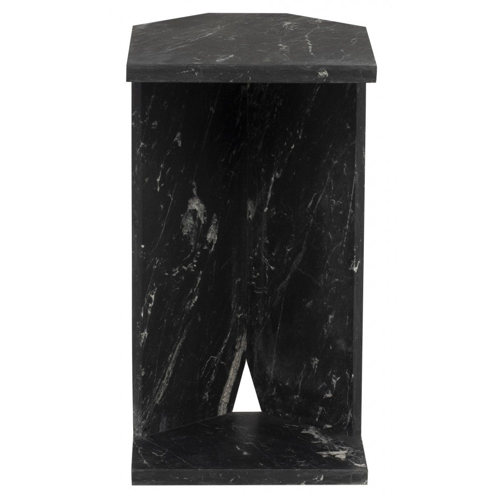 Gia Nero Stone Side Table