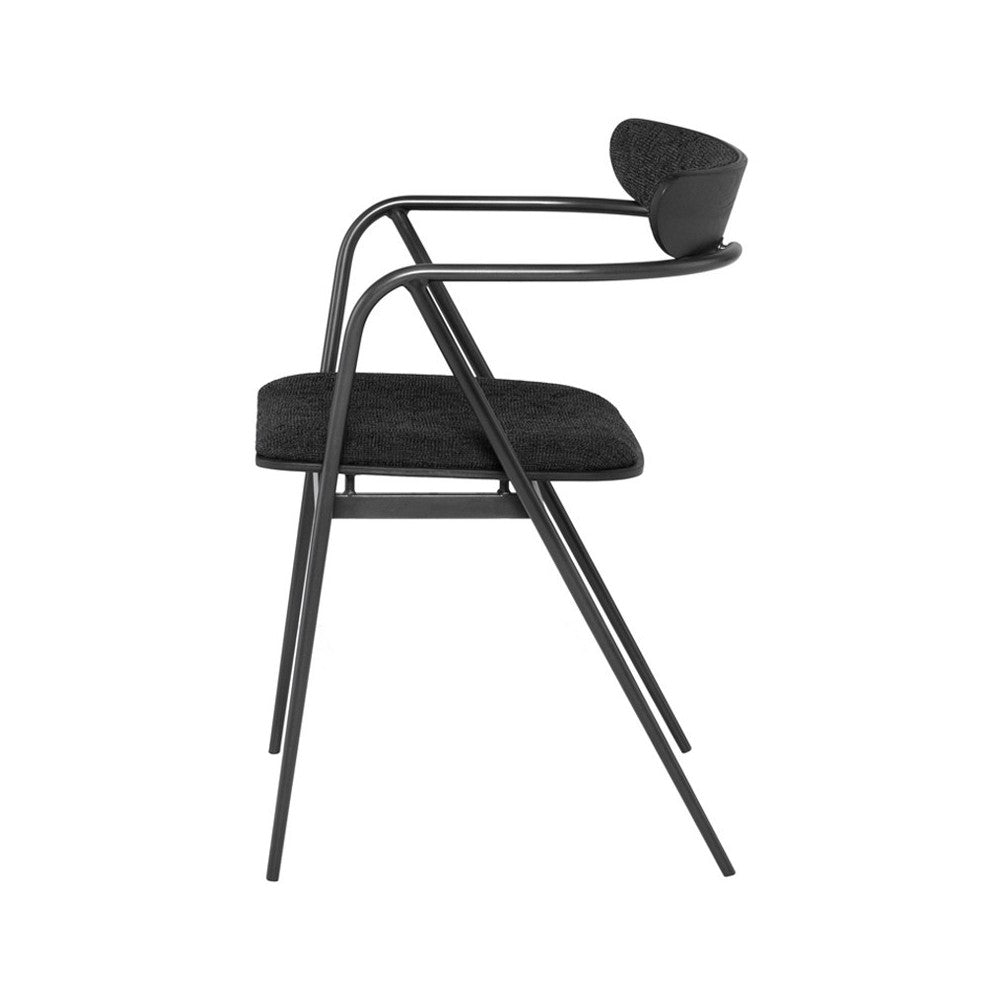 Gianni Activated Charcoal Fabric Dining Chair